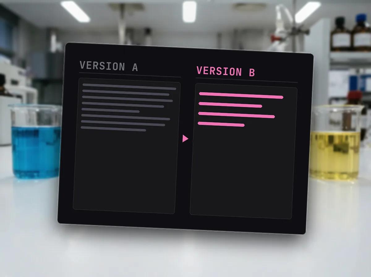 Plan de test A/B sur trois jours — illustration