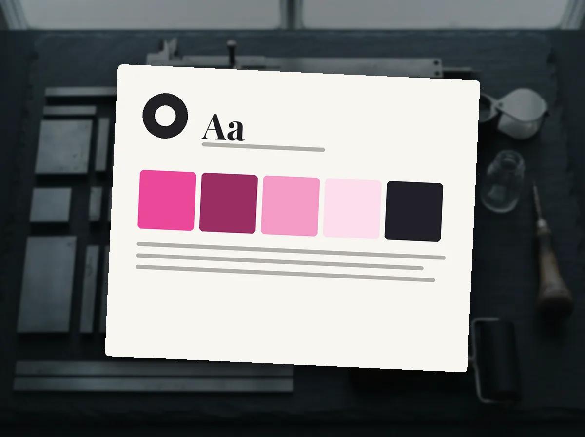 Système typographique d’un logo — illustration