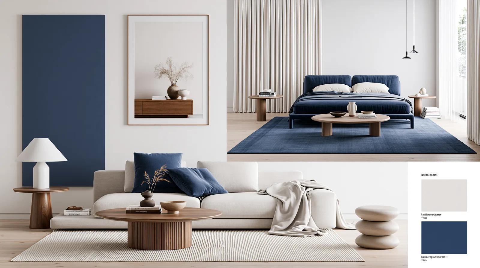 Moodboard matières d’intérieur — rendu d’exemple (Midjourney)