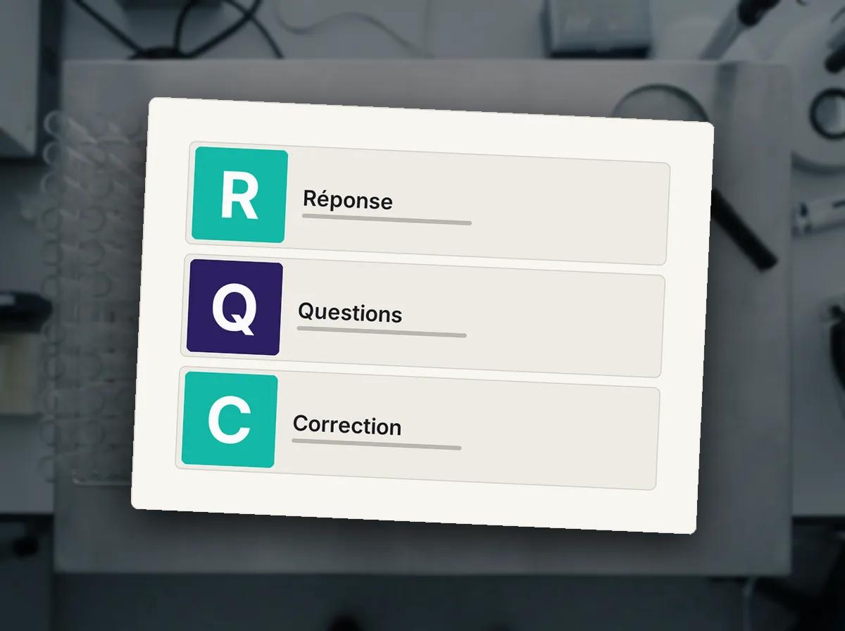 Réponse vérifiée par contre-questions — illustration