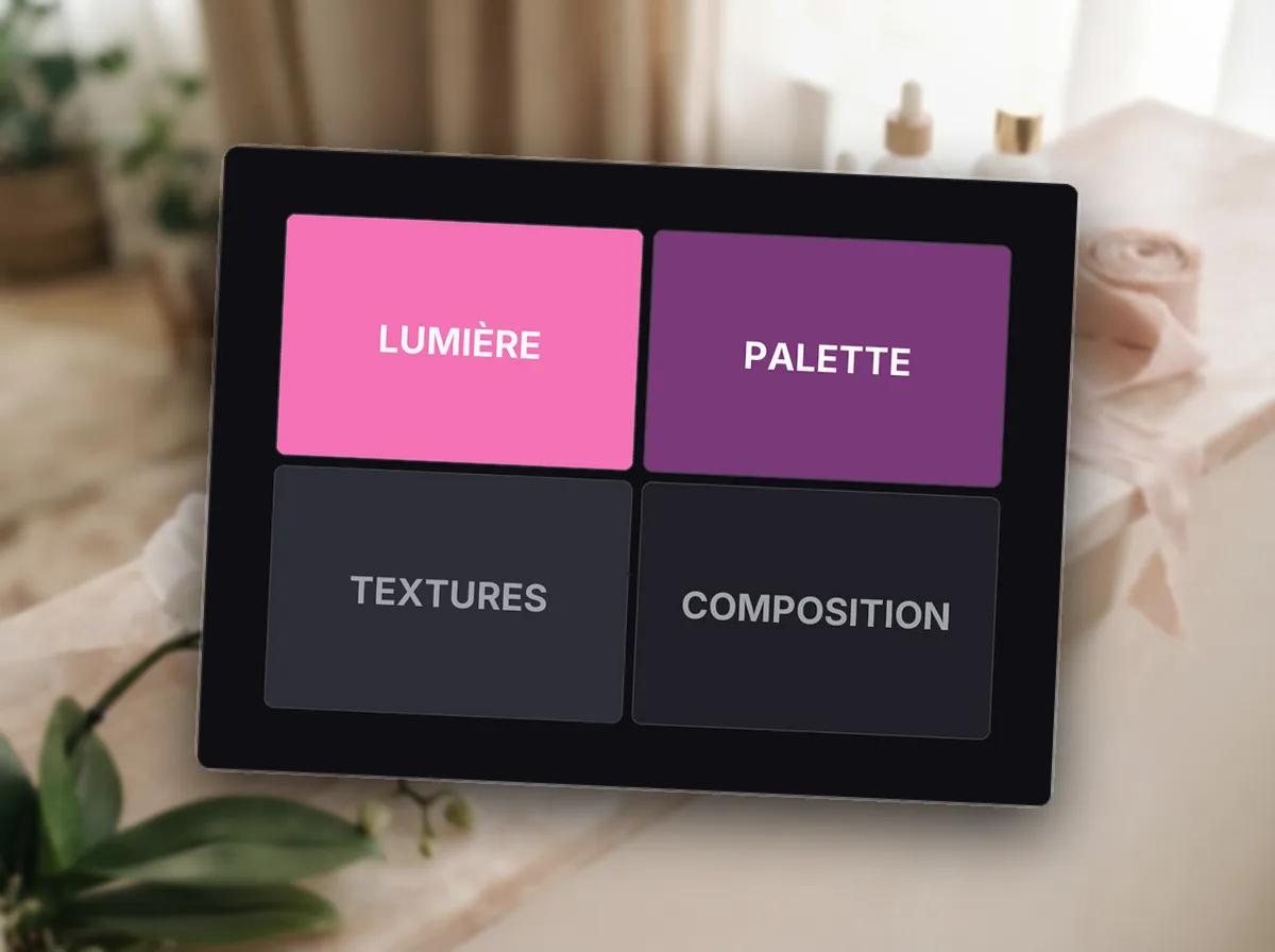 Codes visuels des soins de luxe — illustration