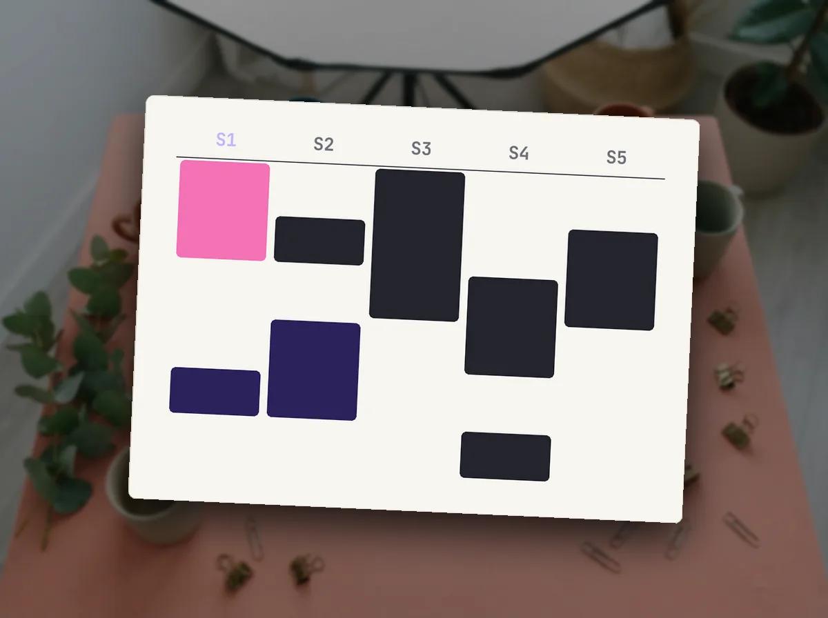 Calendrier de contenu sur trente jours — illustration