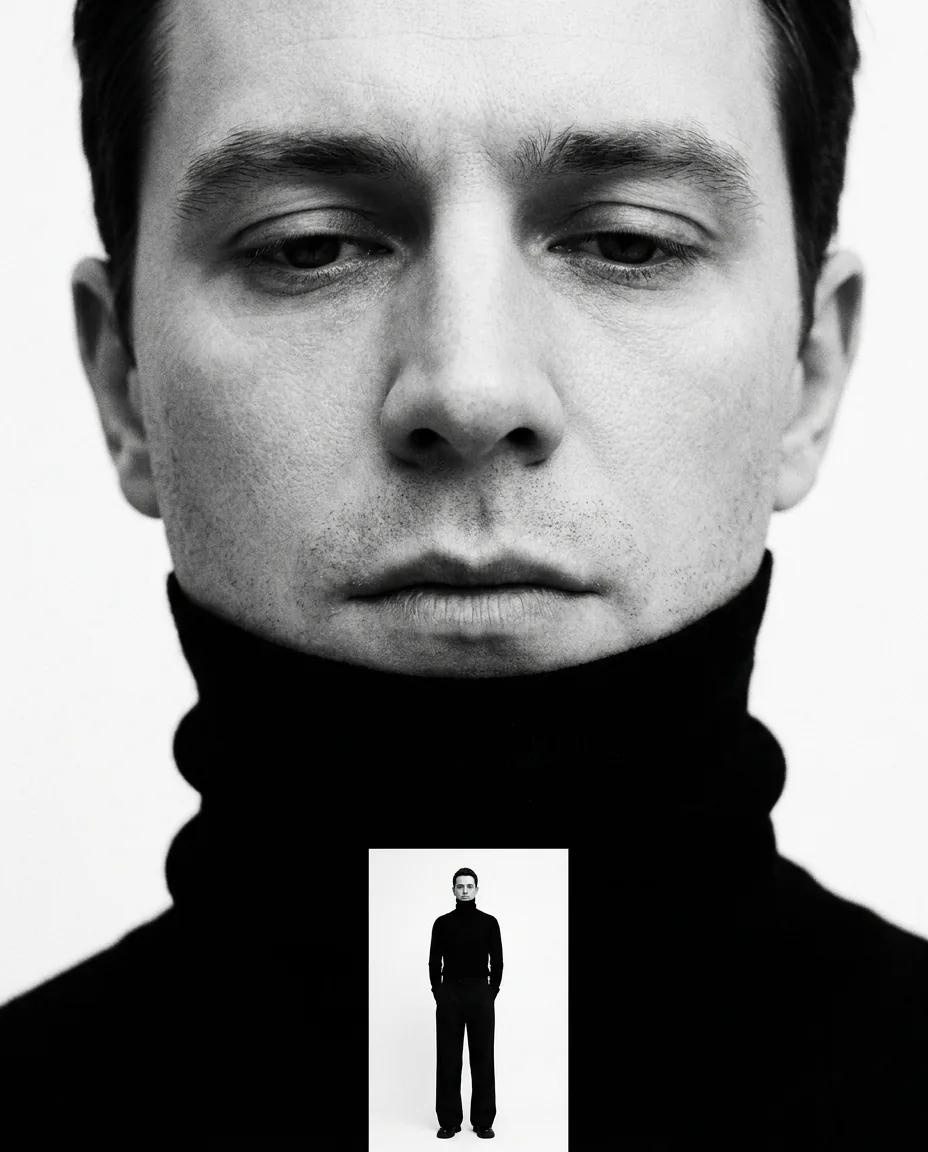 Visage géant et silhouette lointaine — rendu d’exemple (Nano Banana)