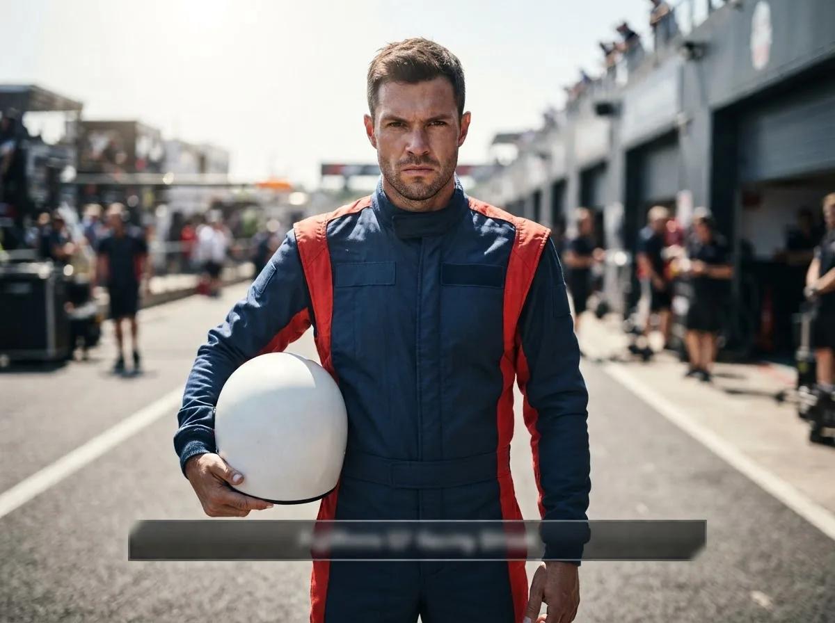 Portrait de pilote F1 dans le paddock — rendu d’exemple (Nano Banana)