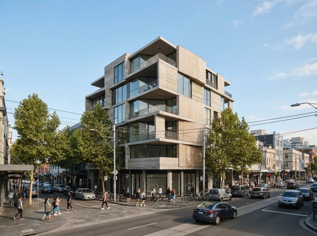 Maquette d’architecture en photo de rue grandeur nature — rendu d’exemple (Nano Banana)