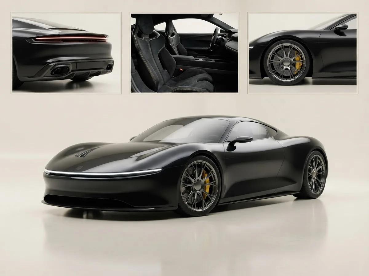 Affiche éditoriale de supercar Lamborghini — rendu d’exemple (Nano Banana)
