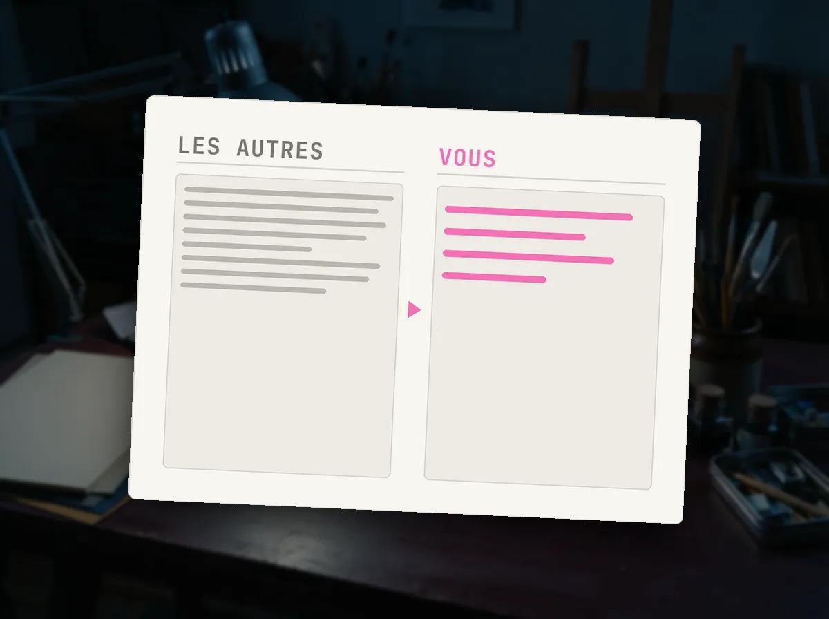 Positionnement de créateur — illustration