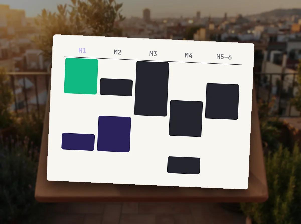 Plan AEO et GEO sur six mois — illustration