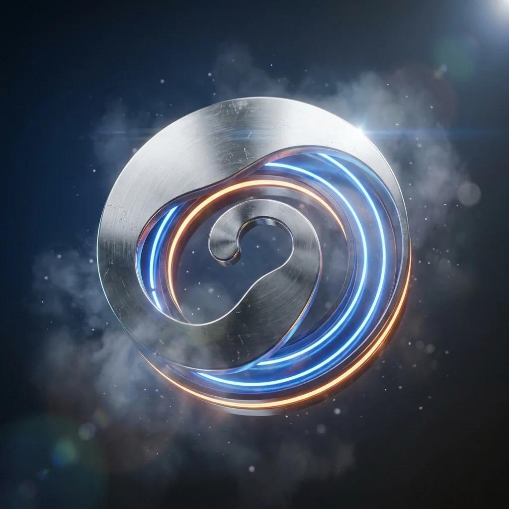 Logo en lévitation dans la brume — rendu d’exemple (Nano Banana)