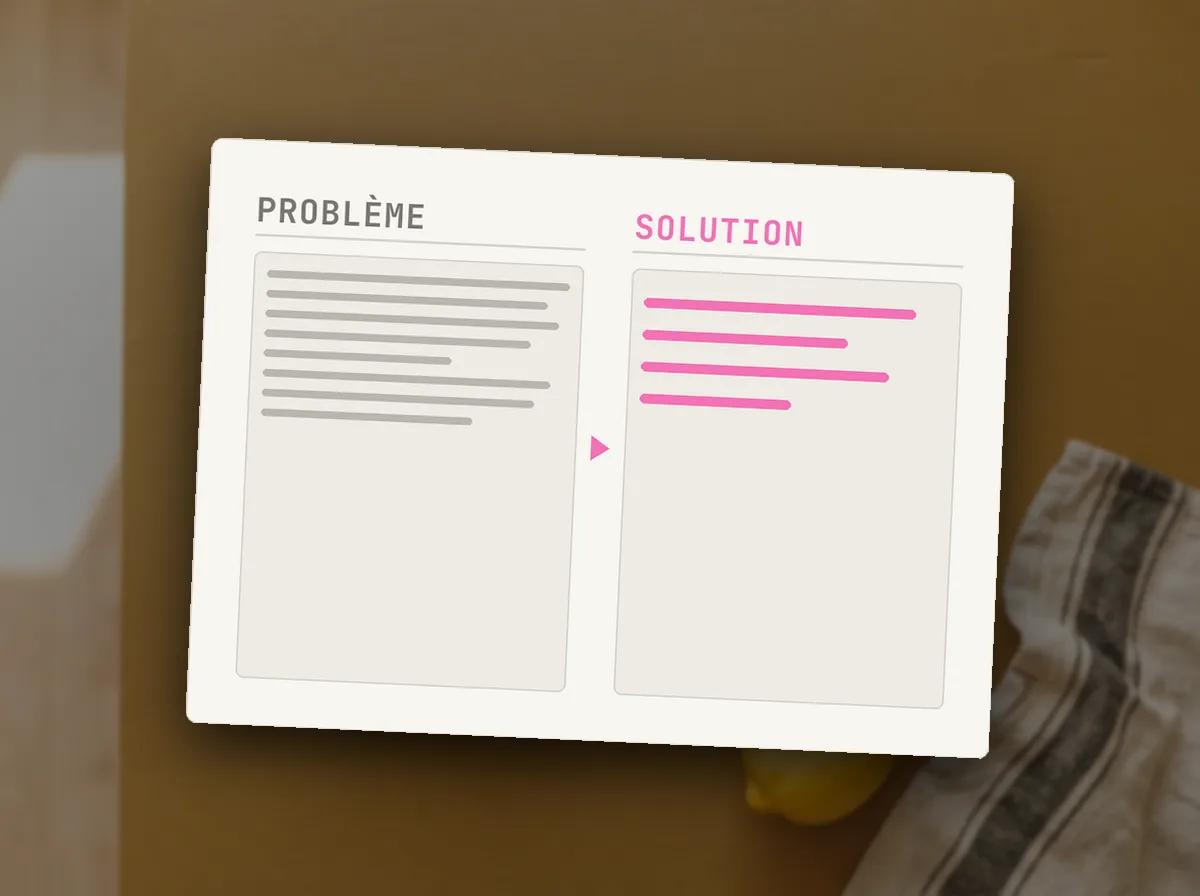 Fiche produit en PAS — illustration