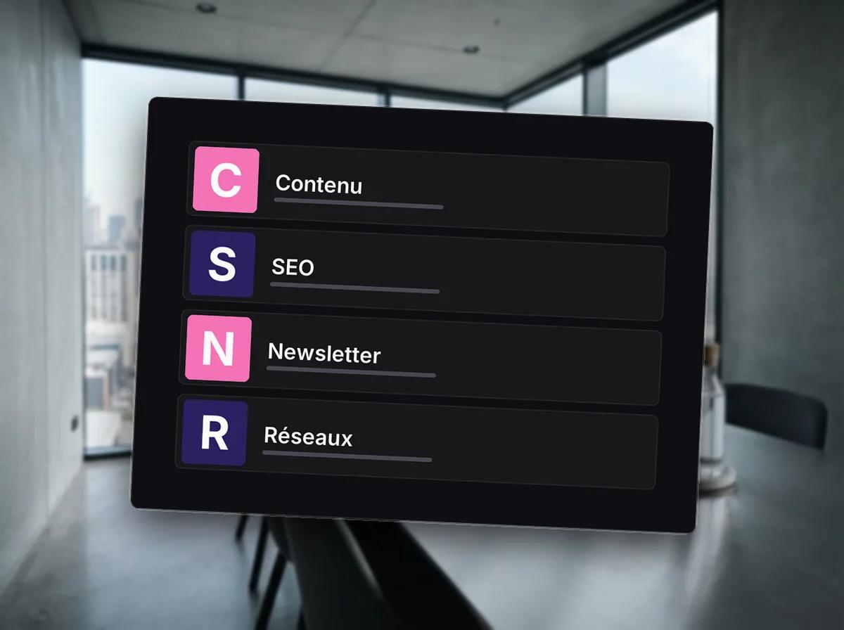 Système d’acquisition de clients pour une activité en ligne — illustration