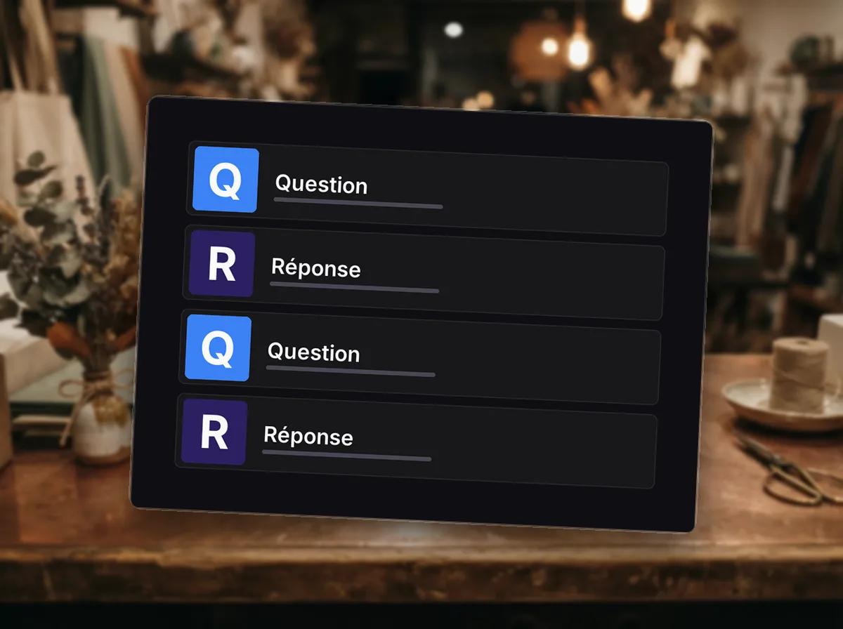 Réponses types aux cinq questions fréquentes — illustration