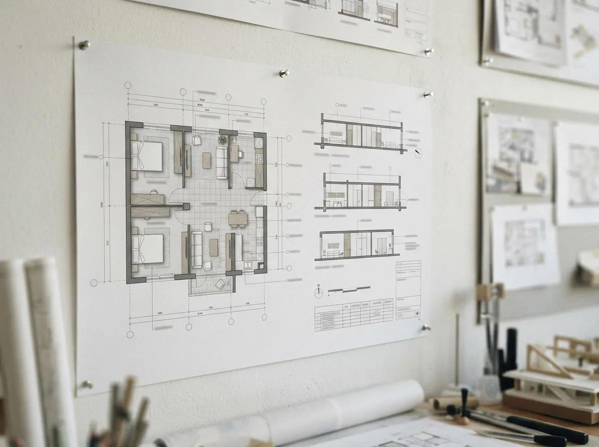 Planche de présentation A1 depuis un plan — rendu d’exemple (Nano Banana)