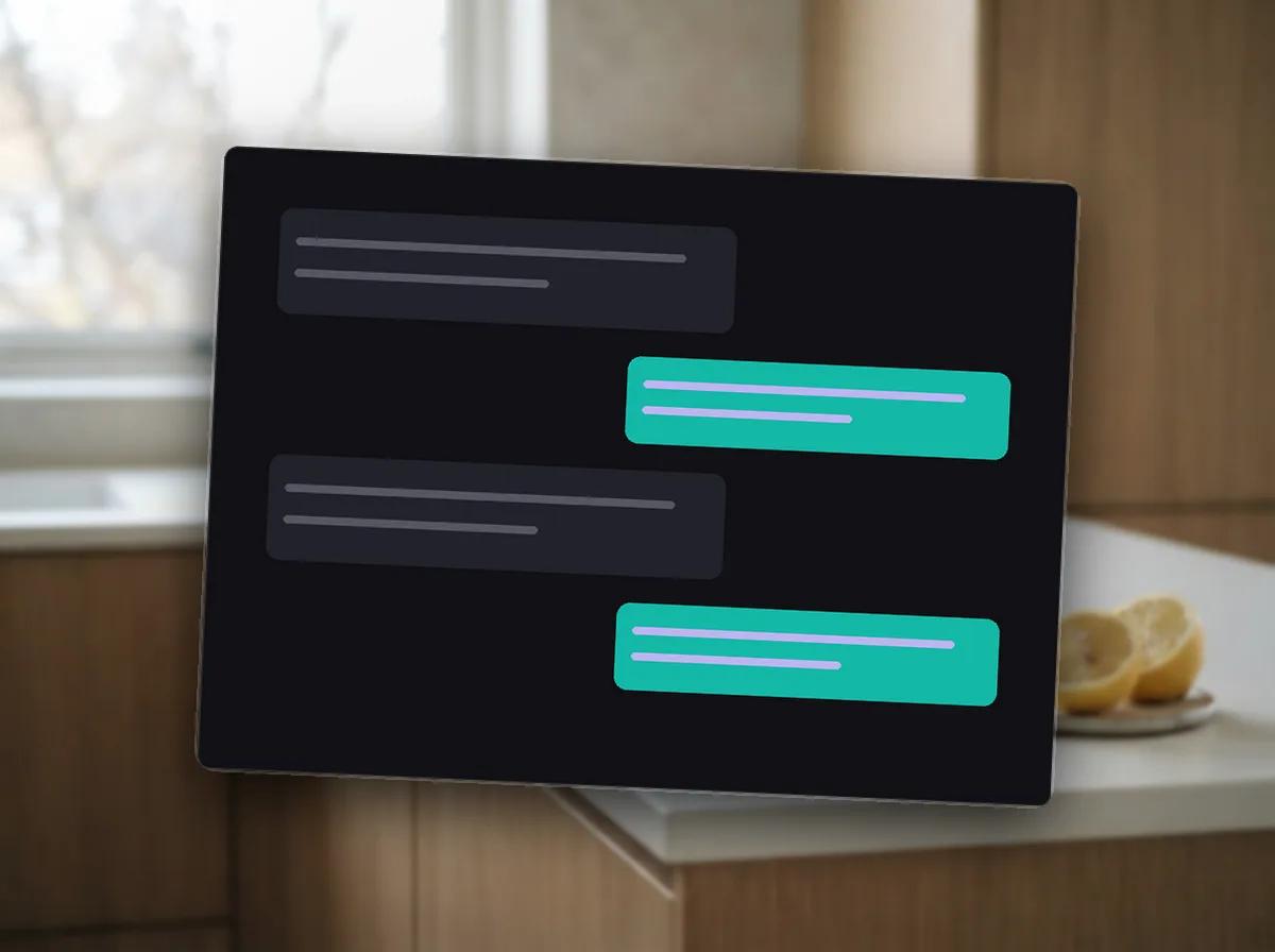 Ton direct et sobre pour un assistant — illustration