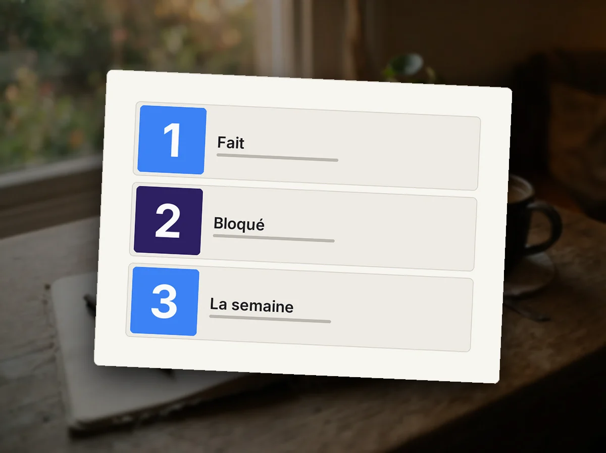 Modèle de revue hebdomadaire — rendu d’exemple (Claude)