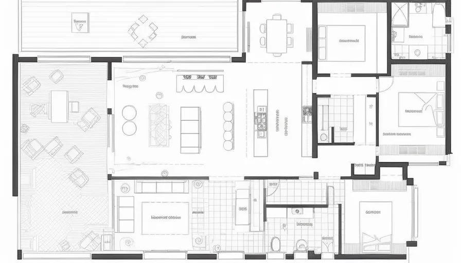 Plan d’aménagement vu du dessus — rendu 3