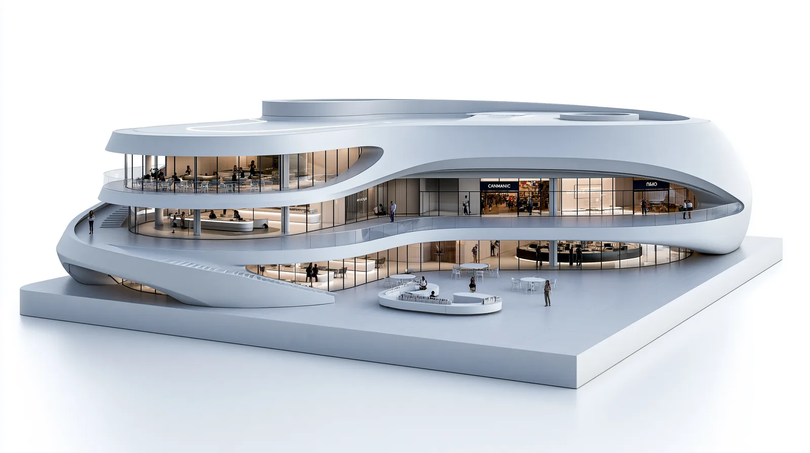 Maquette d’architecture en studio — rendu 4