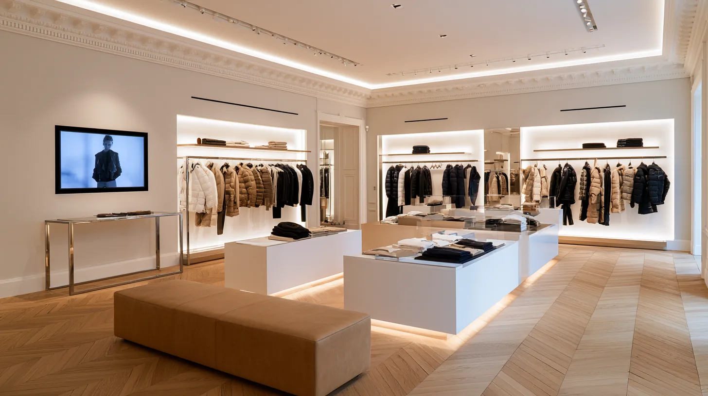 Agencement de boutique de mode — rendu 2