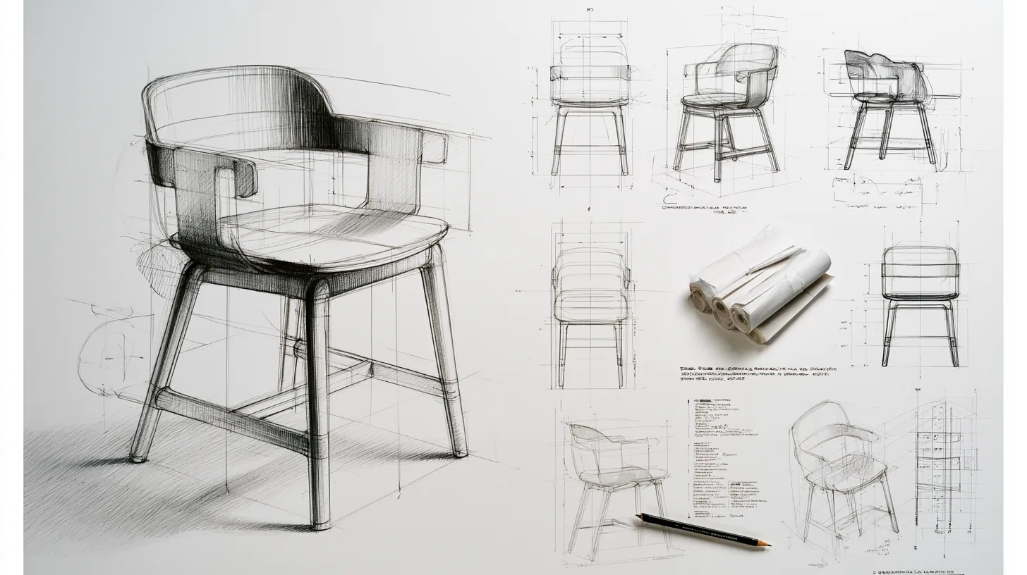 Dessin technique de mobilier — rendu 2