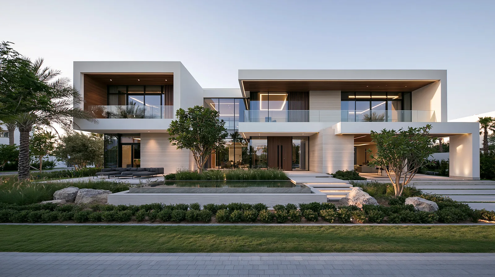 Photo immobilière de maison de luxe — rendu 2